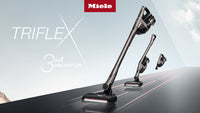 Miele Triflex Cordless Vacuum cleaner equipped with carpet and floor attachment